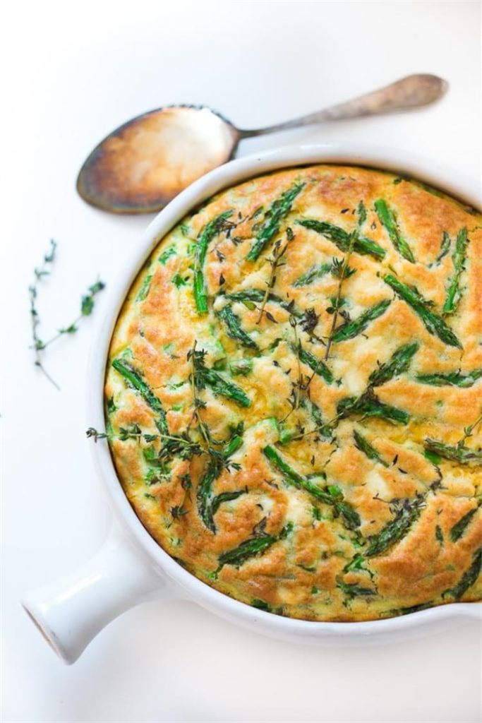 Asparagus Frittata with Goat Cheese