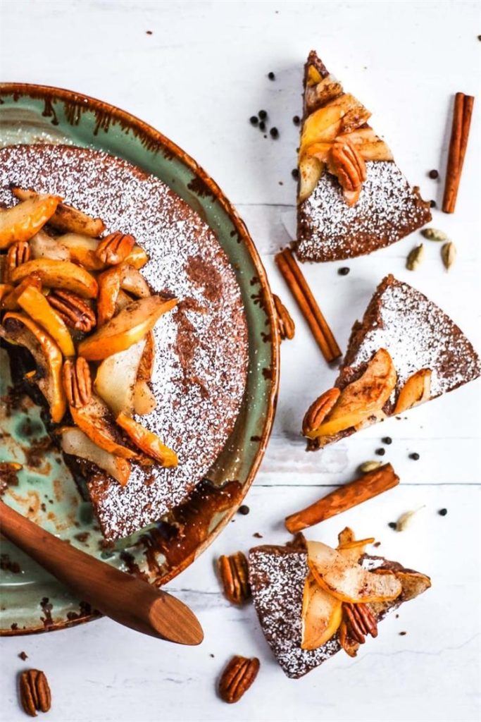 Chai Spiced Pecan Torte