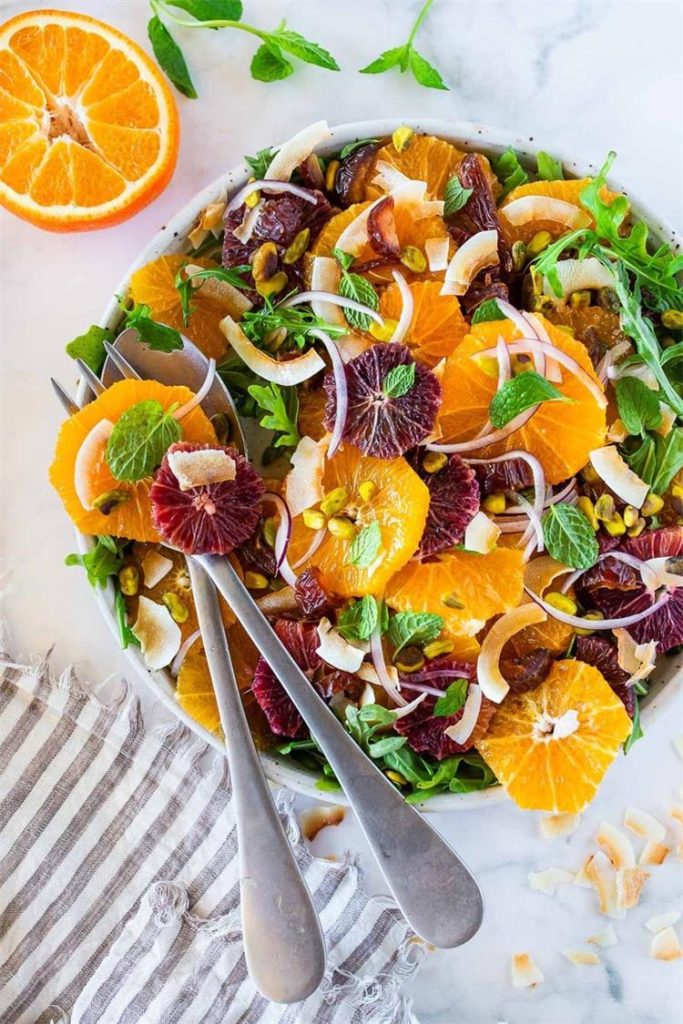 Citrus Salad with Dates Pistachios