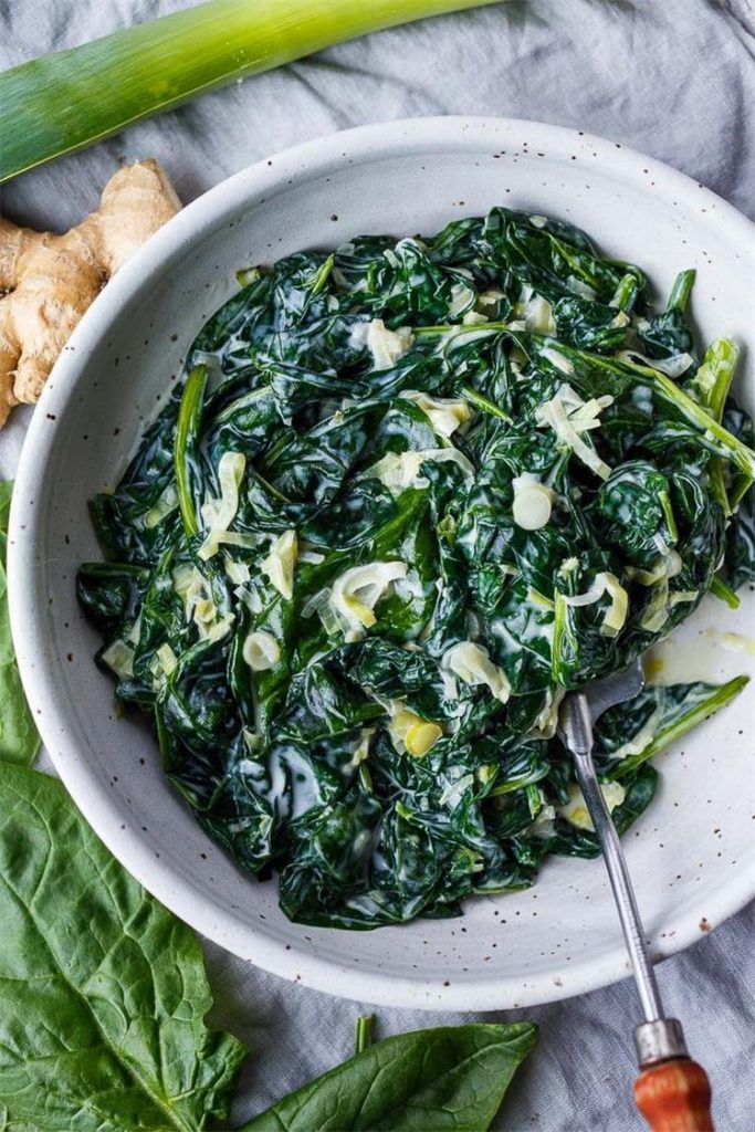 Coconut Creamed Spinach