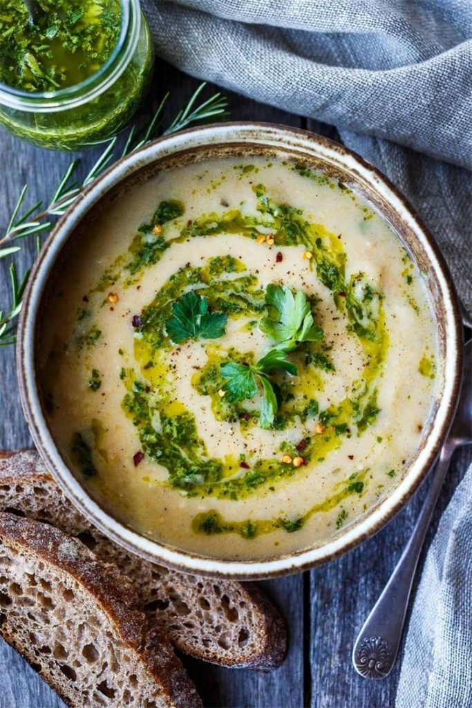 Creamy White Bean Soup with Gremolata