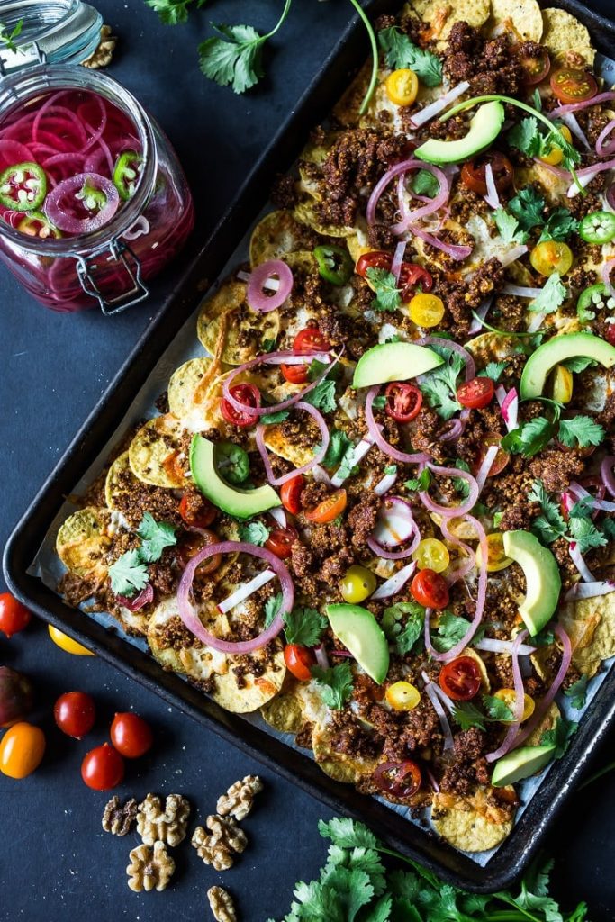 Nachos Supreme with Walnut Chorizo