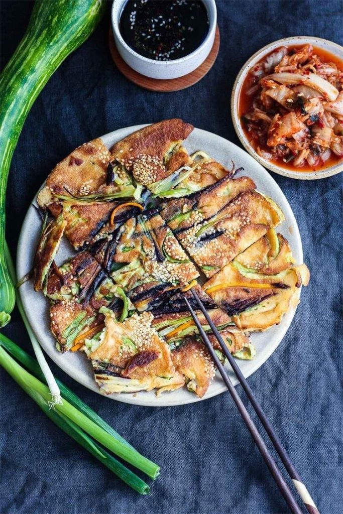 Scallion Pancakes with Zucchini 1