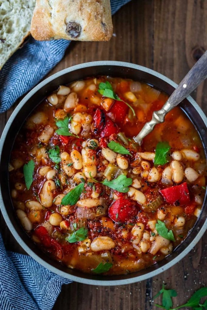 Smoky Tomato White Bean Soup