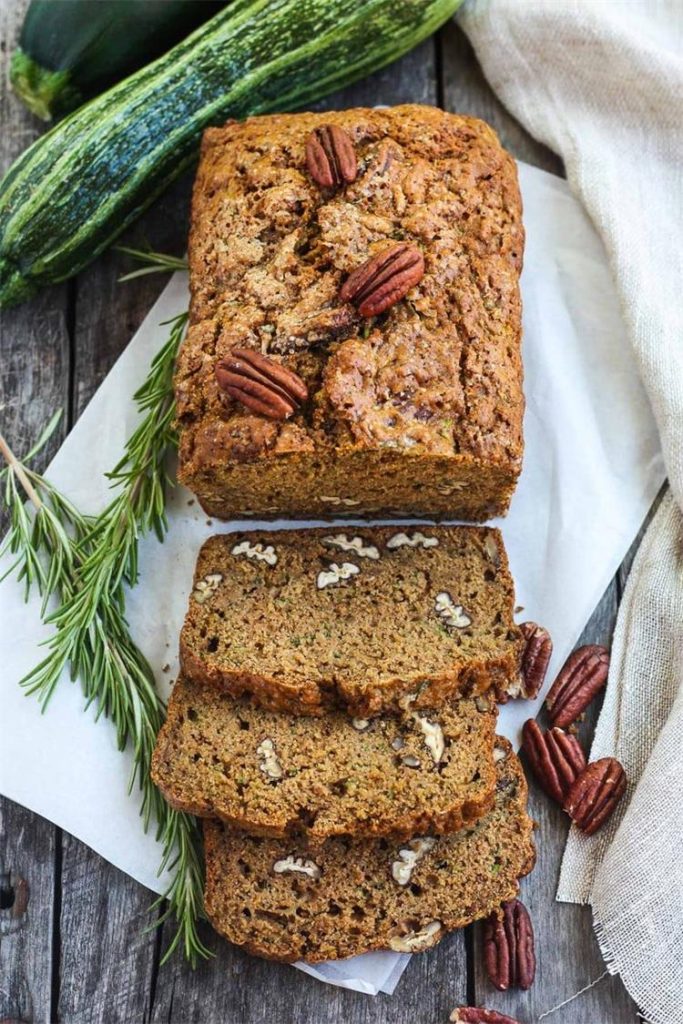 Zucchini Bread with Orange and Rosemary